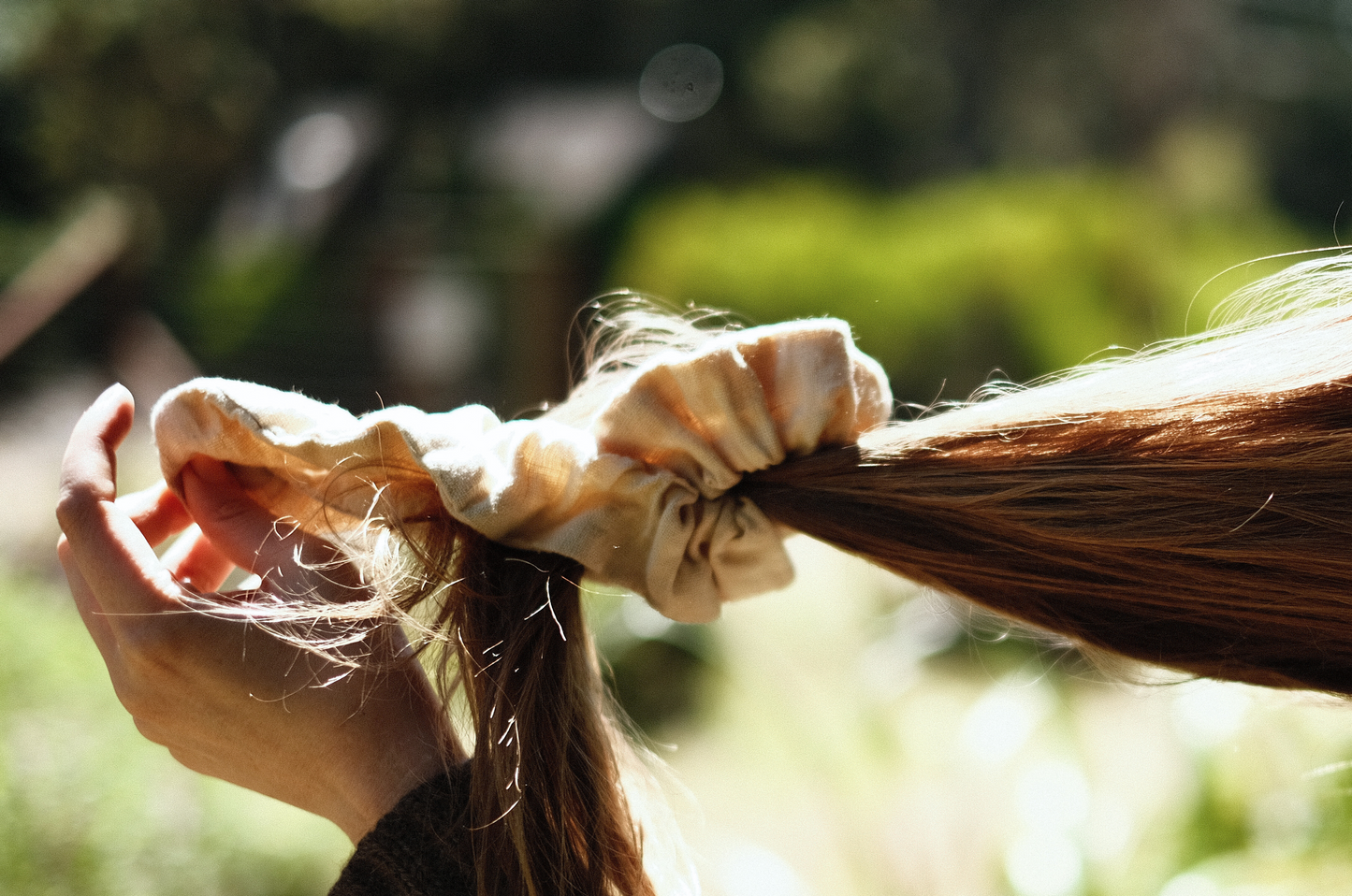 your favorite linen scrunchie ~ vegan butter