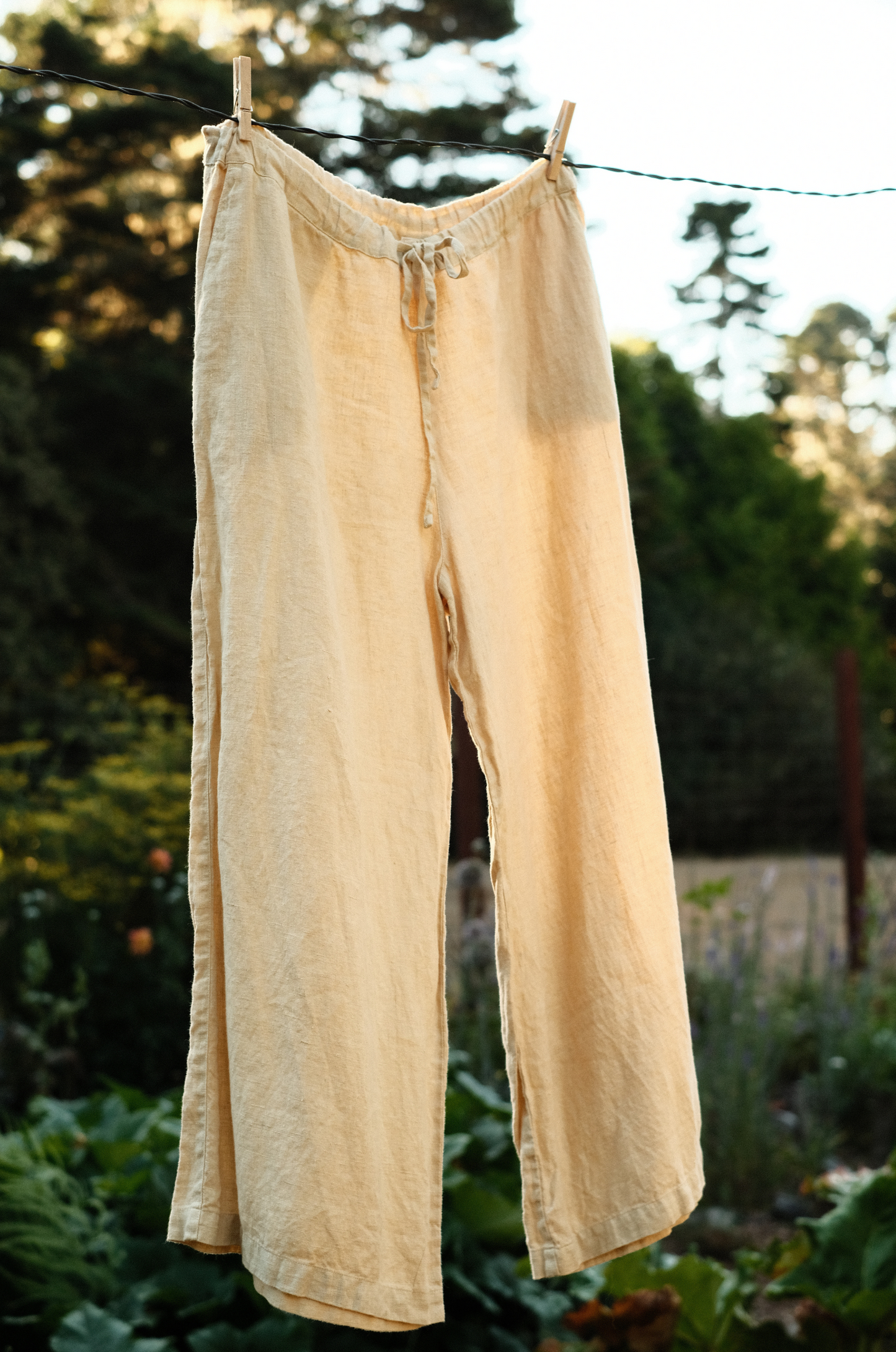 the everyday linen wide leg ~ vegan butter