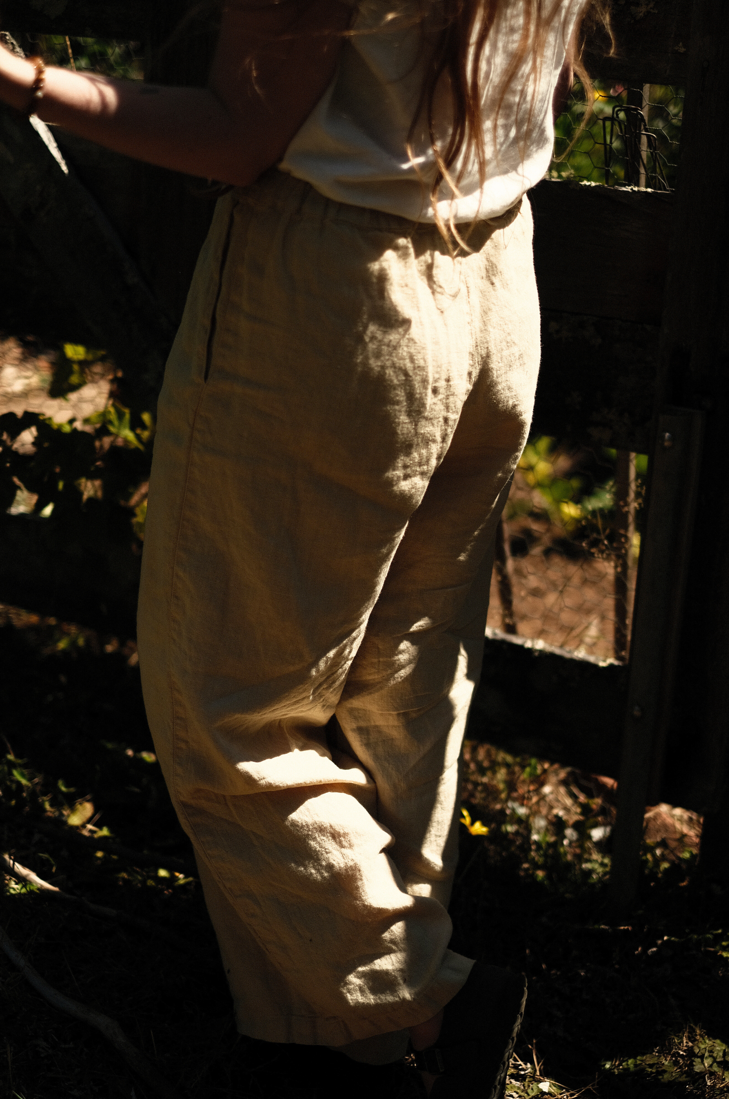 the everyday linen wide leg ~ vegan butter